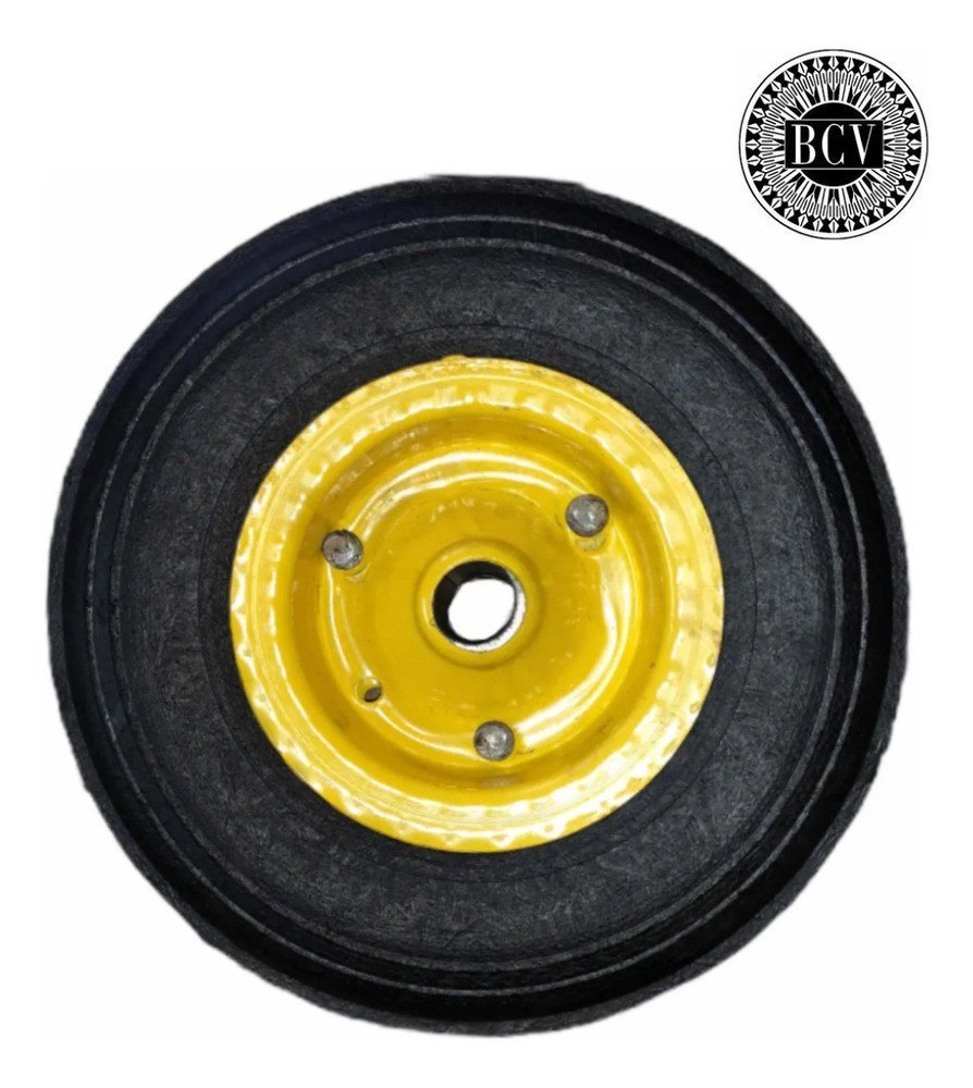 FRUEZ001-01.jpg Rueda Caucho Para Carretilla Carrucha Macizo 10pLG - Imagen 1