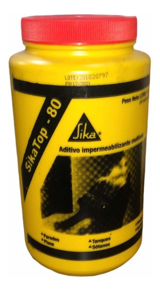 FSIKZ004-01.jpg Sika Top80 De Litro Aditivo Impermeabilizante Multiuso - Imagen 1
