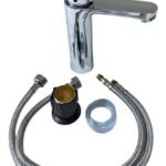 Grifo Llave Fregadero Lavaplato Cocina Acero Doble Mando - Imagen 2