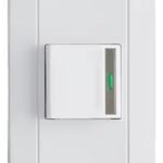 Apagador Interruptor Sencillo Moderno Blanco Botón Reflect.