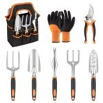 Kit Jardinería 10 Piezas Guantes Rodillera Herramienta Podar