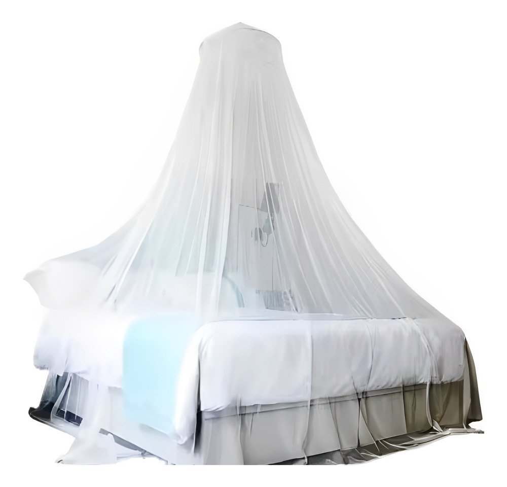 MOSZ003-01.jpg Mosquitero De Cama Zio 250x200 Cm Poliestireno Blanco Blanco - Imagen 1