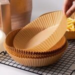 Papel Air Fryer 100 Pza 20cm Desechable Antiadherente Aire - Imagen 5