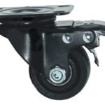 Rueda Giratoria Freno 2pLG Industrial Mueble Base Acero 80kg