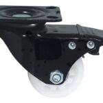 Rueda Giratoria Freno 3pLG Industrial Mueble Base Acero 80kg