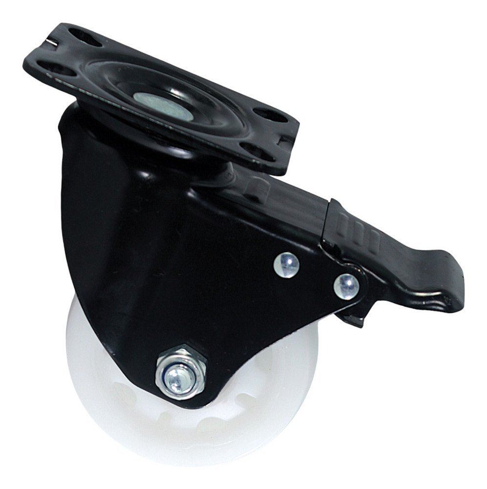 ROTCF4PPB-01.jpg Rueda Giratoria Freno 4pLG Industrial Mueble Acero 200kg - Imagen 1