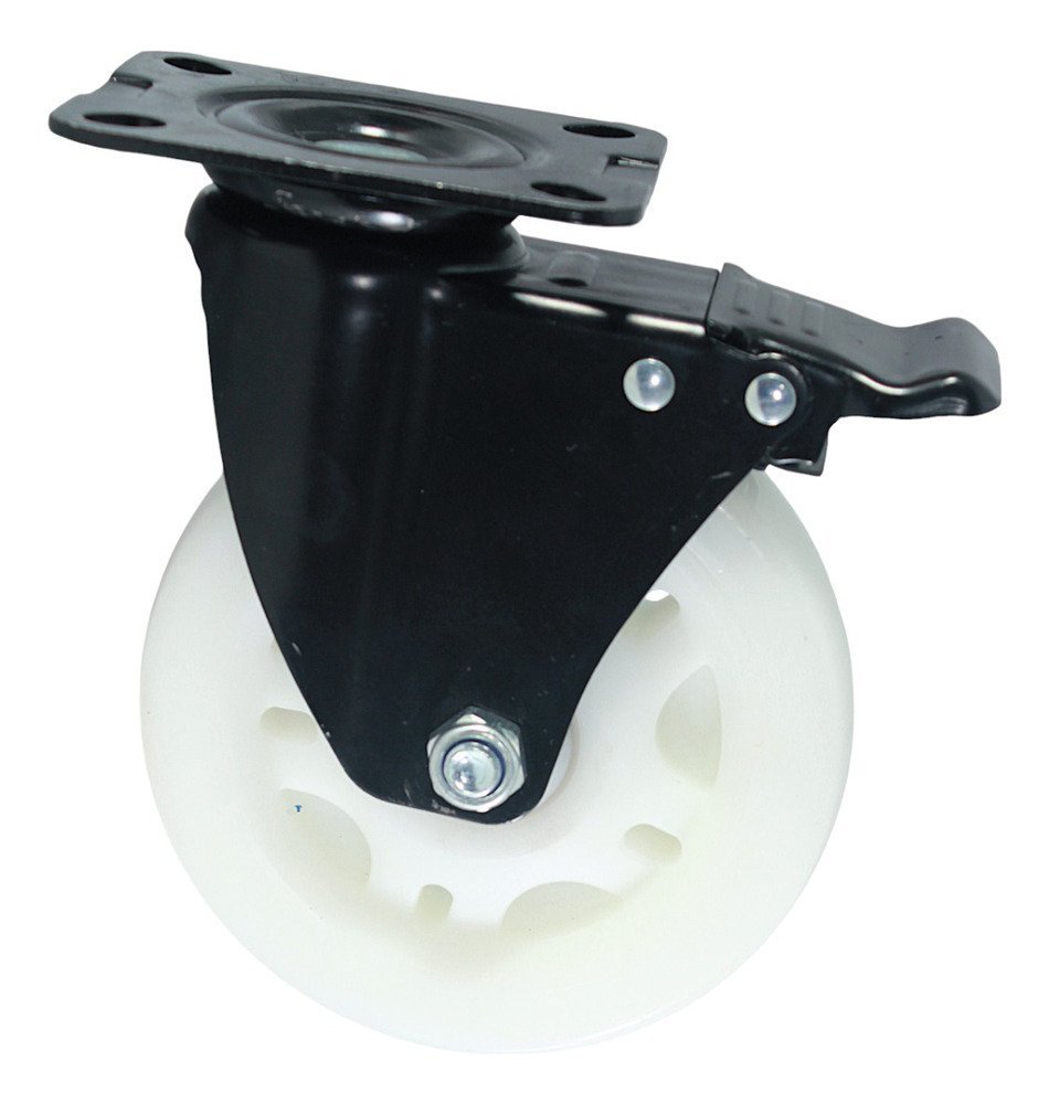 ROTCF6PPB-01.jpg Rueda Giratoria Freno 6pLG Industrial Mueble Acero 330kg - Imagen 1