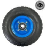 Rueda Maciza Carrucha Carretilla Rin Acero 10pLG Eje 20mm