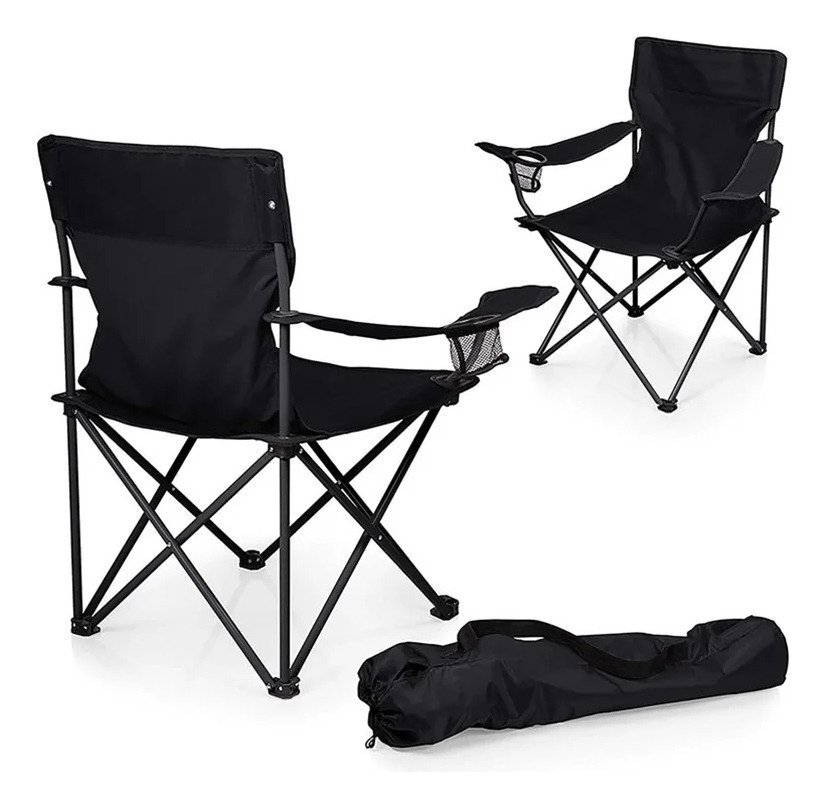 SILZ009-01.jpg Silla Playera Grande Plegable Playa Camping Porta Vaso - Imagen 1