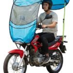 Techo Plegable Moto Impermeable Visor Fibra Tela Hierro