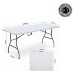 Mesa Plástica Plegable 76X183X74 cm