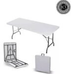 Mesa Plástica Plegable 76X120X74 cm