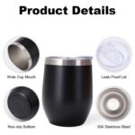 Vaso Térmico 12 Oz Negro - Imagen 7
