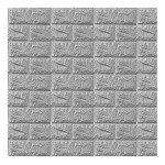 Pegatina Pared Gris Ladrillo Autoadhesivo 5MM*70*77CM