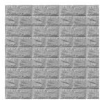 Pegatina Pared Gris Ladrillo Autoadhesivo 5MM*70*77CM
