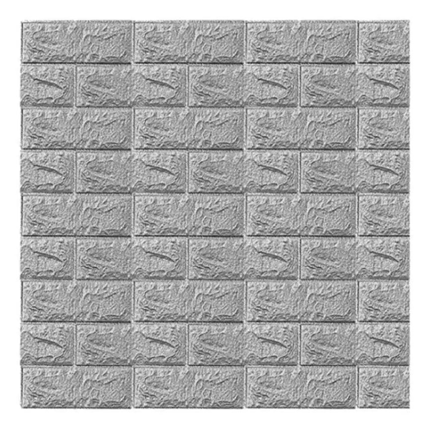 PEGZ001-01.jpg Pegatina Pared Gris Ladrillo Autoadhesivo 5MM*70*77CM - Imagen 1