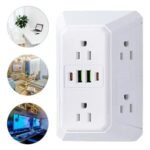 Multienchufe USB y Tipo C Toma Plástico