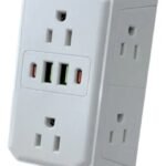 Multienchufe USB y Tipo C Toma Plástico - Imagen 2