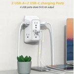 Multienchufe USB y Tipo C Toma Plástico - Imagen 4